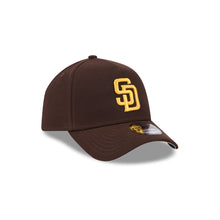 Load image into Gallery viewer, San Diego Padres New Era MLB 9FORTY 940 A-Frame Adjustable Snapback Cap Hat Brown Crown/Visor Yellow Logo
