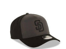 Load image into Gallery viewer, San Diego Padres New Era MLB 9FORTY 940 Adjustable A-Frame Cap Hat Dark Gray/Black Crown Black Visor Black Logo
