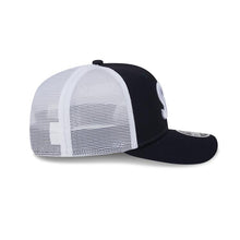 Load image into Gallery viewer, San Diego FC New Era MLS 9SEVENTY 970 Stretch-Snap Mesh/Trucker Cap Hat Navy Blue/White Crown Navy Visor White Logo
