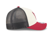 Load image into Gallery viewer, Xolos de Tijuana New Era Liga MX 9FORTY 940 Adjustable M-Crown Trucker/Mesh Cap Hat Chrome White/Gray Crown Maroon Visor Maroon/White Logo Gray UV
