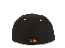 Load image into Gallery viewer, San Diego Padres New Era MLB 59FIFTY 5950 Fitted Cap Hat Cream/Dark Brown Crown Dark Orange Visor Dark Brown/Orange Logo Petcopark  Side Patch
