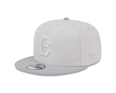 Boston Red Sox  New Era MLB 9FIFTY 950 Snapback Cap Hat Stone Crown Gray Visor Gray/White Logo Gray UV (Color Pack)