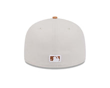 Load image into Gallery viewer, Los Angeles Dodgers New Era MLB 59FIFTY 5950 Fitted Cap Hat Stone Crown Light Brown Visor Light Brown/White Logo Gray UV (Color Pack)
