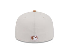 Load image into Gallery viewer, (Youth) San Diego Padres New Era MLB 59FIFTY 5950 Fitted Cap Hat Stone Crown Light Brown Visor Light Brown/White Logo Gray UV (Color Pack)
