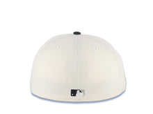 Load image into Gallery viewer, Los Angeles Dodgers New Era MLB 59FIFTY 5950 Fitted Cap Hat Cream Crown Black Visor Black Upside Down Logo 60th Anniversary Side Patch
