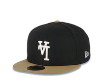 Load image into Gallery viewer, Los Angeles Dodgers New Era MLB 59FIFTY 5950 Fitted Cap Hat Black Crown Khaki Visor White Upside Down Logo 2007 All-Star Game Side Patch Green UV
