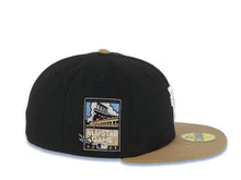 Load image into Gallery viewer, Los Angeles Dodgers New Era MLB 59FIFTY 5950 Fitted Cap Hat Black Crown Khaki Visor White Upside Down Logo 2007 All-Star Game Side Patch Green UV
