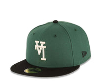 Load image into Gallery viewer, Los Angeles Dodgers New Era MLB 59FIFTY 5950 Fitted Cap Hat Green Crown Black Visor White Upside Down Logo 60th Anniversary Side Patch
