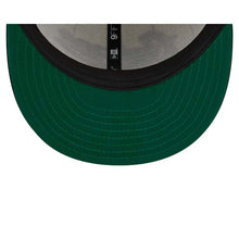 Load image into Gallery viewer, Houston Astros New Era MLB 9FIFTY 950 Snapback Cap Hat Cream Pinstripe Crown Black Visor Black/Red Text/Script Logo
