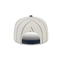 Load image into Gallery viewer, Los Angeles Anaheim Angels New Era MLB 9FIFTY 950 Snapback Cap Hat Cream Pinstripe Crown Navy Blue Visor Red/Navy Text Logo
