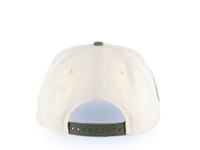 Load image into Gallery viewer, San Diego Padres New Era MLB 9FORTY 940 Adjustable A-Frame Cap Hat Cream Crown Olive Green Visor Light Brown Logo 40th Anniversary Side Patch

