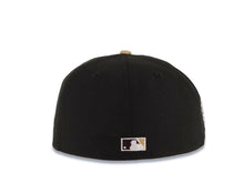 Load image into Gallery viewer, San Diego Padres New Era MLB 59FIFTY 5950 Fitted Cap Hat Black Crown Khaki Visor Maroon Swinging Friar Logo 1998 World Series Side Patch Gray UV
