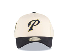 Load image into Gallery viewer, San Diego Padres New Era MLB 9FORTY 940 Adjustable A-Frame Cap Hat Cream Crown Navy Blue Visor Navy/Metallic Gold P Logo 40th Anniversary Side Patch
