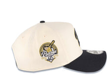 Load image into Gallery viewer, San Diego Padres New Era MLB 9FORTY 940 Adjustable A-Frame Cap Hat Cream Crown Navy Blue Visor Navy/Metallic Gold P Logo 40th Anniversary Side Patch
