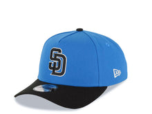 Load image into Gallery viewer, San Diego Padres New Era MLB 9FORTY 940 Adjustable A-Frame Cap Hat Cardinal Blue Crown Black Visor Black/White Logo 40th Anniversary Side Patch
