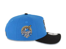 Load image into Gallery viewer, San Diego Padres New Era MLB 9FORTY 940 Adjustable A-Frame Cap Hat Cardinal Blue Crown Black Visor Black/White Logo 40th Anniversary Side Patch
