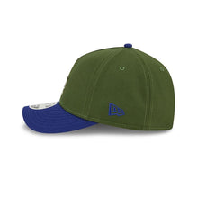 Load image into Gallery viewer, Los Angeles Dodgers New Era MLB 9FORTY 940 M-Crown Adjustable A-Frame Cap Hat Dark GreenCrown Royal Blue Visor Yellow/White Star Logo
