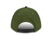 Load image into Gallery viewer, Chicago White Sox New Era MLB 9FORTY 940 M-Crown Adjustable A-Frame Cap Hat Dark Green Crown Black Visor Team Color Logo
