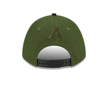 Load image into Gallery viewer, Arizona Diamondbacks New Era MLB 9FORTY 940 M-Crown Adjustable A-Frame Cap Hat Dark Green Crown Black Visor White/Green Cactus Logo
