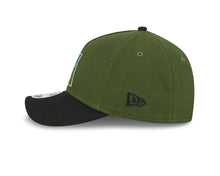 Load image into Gallery viewer, Arizona Diamondbacks New Era MLB 9FORTY 940 M-Crown Adjustable A-Frame Cap Hat Dark Green Crown Black Visor White/Green Cactus Logo
