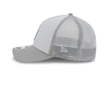 Load image into Gallery viewer, San Diego Padres New Era MLB 9FORTY 940 Adjustable A-Frame Trucker/Mesh Cap Hat Gray Crown Gray Visor Gray Logo (Color Pack)
