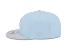 Load image into Gallery viewer, San Diego Padres New Era MLB 9FIFTY 950 Snapback Cap Hat Light Blue Crown Gray Visor Dark Gray/Gray Logo (2-Tone Color Pack)
