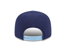 Load image into Gallery viewer, San Diego Padres New Era MLB 9FIFTY 950 Snapback Cap Hat Navy Blue Crown Light Blue Visor Light Blue/White Logo (2-Tone Color Pack)
