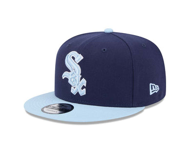 Chicago White Sox New Era MLB 9FIFTY 950 Snapback Cap Hat Navy Blue Crown Light Blue Visor Light Blue/White Logo (2-Tone Color Pack)