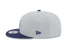 Load image into Gallery viewer, Los Angeles Dodgers New Era MLB 9FIFTY 950 Snapback Cap Hat Gray Crown Navy Blue Visor Navy Blue/White Logo (2-Tone Color Pack)

