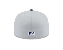 Load image into Gallery viewer, San Diego Padres New Era MLB 59FIFTY 5950 Fitted Cap Hat Gray Crown Navy Blue Visor Navy Blue/White Logo (2-Tone Color Pack)
