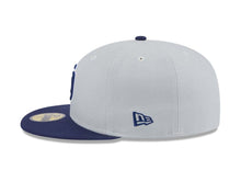 Load image into Gallery viewer, (Youth) San Diego Padres New Era MLB 59FIFTY 5950 Kid Fitted Cap Hat Gray Crown Navy Blue Visor Navy Blue/White Logo (2-Tone Color Pack)
