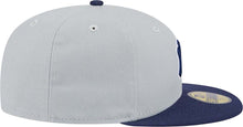 Load image into Gallery viewer, (Youth) New York Yankees New Era MLB 59FIFTY 5950 Kid Fitted Cap Hat Gray Crown Navy Blue Visor Navy Blue/White Logo (2-Tone Color Pack)
