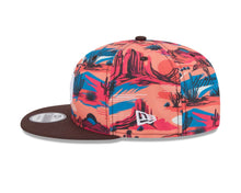 Load image into Gallery viewer, San Diego Padres New Era MLB 9FIFTY 950 Snapback 2025 Spring Training Cap Hat Orange/Blue/Magenta Crown Brown Visor White Logo Peoria Side Patch
