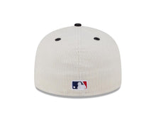 Load image into Gallery viewer, (Corduroy) Pittsburgh Pirates New Era MLB 59FIFTY 5950 Fitted Cap Hat Cream Crown Black Visor Yellow Logo Natiional League Side Patch
