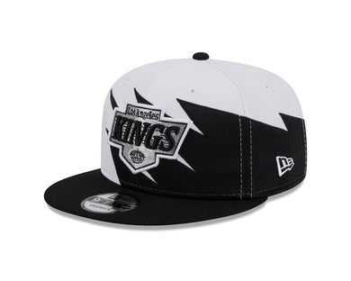 Los Angeles Kings New Era NHL 9FIFTY 950 Snapback Jagged Cap Hat White/Black Crown Black Visor Team Color Logo