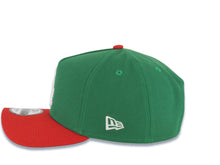 Load image into Gallery viewer, Los Angeles Dodgers New Era MLB 9FORTY 940 Adjustable A-Frame Cap Hat Green Crown Red Visor White Logo 40th Anniversary Stadium Side Patch

