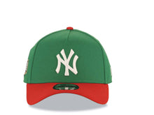 Load image into Gallery viewer, New York Yankees New Era MLB 9FORTY 940 Adjustable A-Frame Cap Hat Green Crown Red Visor White Logo 2024 World Series Side Patch
