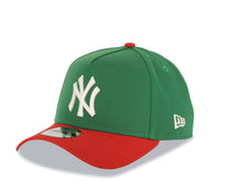 Load image into Gallery viewer, New York Yankees New Era MLB 9FORTY 940 Adjustable A-Frame Cap Hat Green Crown Red Visor White Logo 2024 World Series Side Patch
