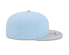 Load image into Gallery viewer, Los Angeles Dodgers New Era MLB 9FIFTY 950 Snapback Cap Hat Light Blue Crown Gray Visor Gray/White Logo (2-Tone Color Pack)
