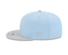 Load image into Gallery viewer, Los Angeles Dodgers New Era MLB 9FIFTY 950 Snapback Cap Hat Light Blue Crown Gray Visor Gray/White Logo (2-Tone Color Pack)
