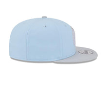 Load image into Gallery viewer, Chicago Blackhawks New Era NHL 9FIFTY 950 Snapback Cap Hat Light Blue Crown Gray Visor Gray Logo (2-Tone Color Pack)
