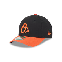 Load image into Gallery viewer, Baltimore Orioles New Era MLB 9FORTY 940 Adjustable M-Crown Cap Hat Black Crown Orange Visor Orange Logo (Player Replica)
