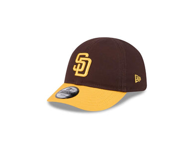 (Infant) San Diego Padres New Era MLB 9TWENTY 920 Adjustable Cap Hat Brown Crown Yellow Visor Yellow Logo (My 1st First)