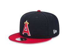 Load image into Gallery viewer, Los Angeles Anaheim Angels New Era MLB 9FIFTY 950 Snapback Cap Hat Navy Blue Crown Red Visor Team Color Logo

