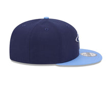 Load image into Gallery viewer, Toronto Blue Jays New Era MLB 9FIFTY 950 Snapback Cap Hat Navy Blue Crown Sky Blue Visor Team Color Logo
