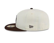 Load image into Gallery viewer, San Diego Padres New Era MLB 59FIFTY 5950 Fitted Cap Hat Cream Crown Brown Visor Brown Logo
