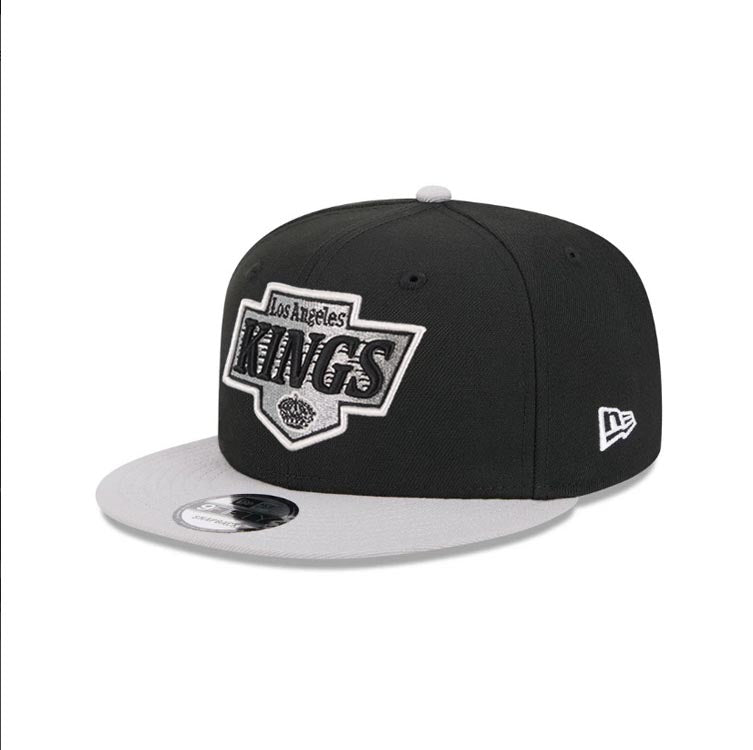 Los Angeles Kings New Era NHL 9FIFTY 950 Snapback Cap Hat Black Crown Gray Visor Team Color Logo