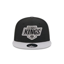 Load image into Gallery viewer, Los Angeles Kings New Era NHL 9FIFTY 950 Snapback Cap Hat Black Crown Gray Visor Team Color Logo
