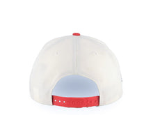 Load image into Gallery viewer, San Diego Padres New Era MLB 9FORTY 940 Adjustable A-Frame Cap Hat Cream Crown Red Visor Black/Red Script/Text Logo 40th Anniversary Side Patch Gray UV
