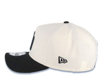 Load image into Gallery viewer, San Diego Padres New Era MLB 9FORTY 940 Adjustable A-Frame Cap Hat Cream Crown Black Visor Black Logo 25th Anniversary Side Patch Gray UV
